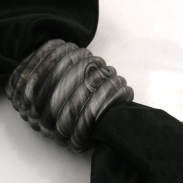 Tuchring 35x34x23mm Spirale Kunststoff schwarz-grau-silber-marmoriert matt Tuchring 35x34x23mm Spirale Kunststoff schwarz-grau-silber-marmoriert matt