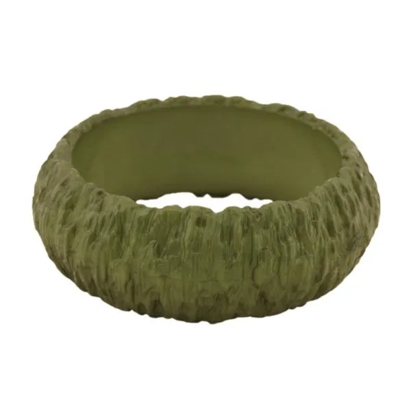 Armreif 87x28mm Borke oliv-grün Armreif 87x28mm Borke oliv-grün