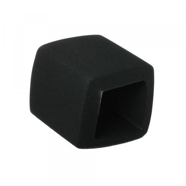 Tuchring 45x36x18mm Sechseck schwarz matt Kunststoff