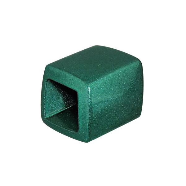 Tuchring 45x36x18mm Sechseck grün-metallic glänzend Kunststoff Tuchring 45x36x18mm Sechseck grün-metallic glänzend Kunststoff