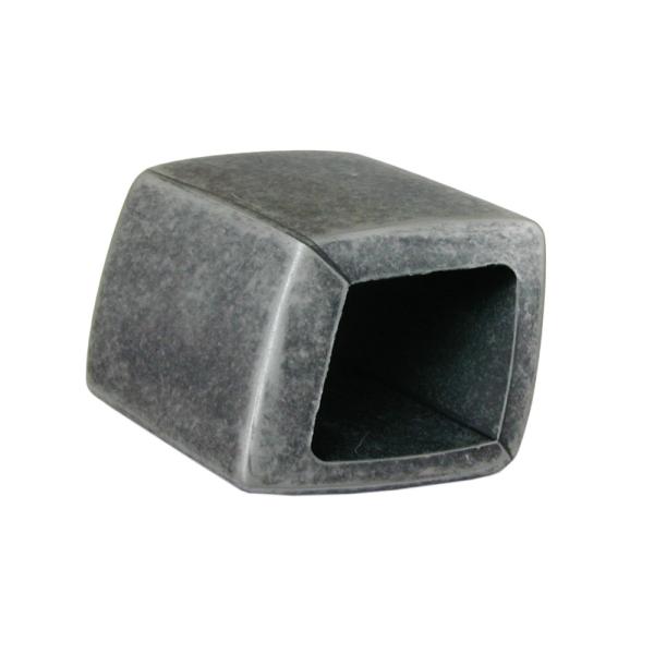 Tuchring 45x36x18mm Sechseck altsilber-metallfarben Kunststoff Tuchring 45x36x18mm Sechseck altsilber-metallfarben Kunststoff