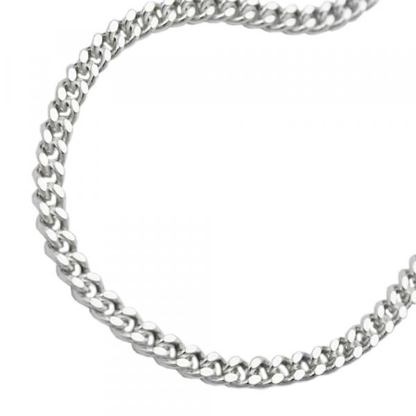 Kette 3mm Flachpanzerkette diamantiert Silber 925 70cm Kette 3mm Flachpanzerkette diamantiert Silber 925 70cm