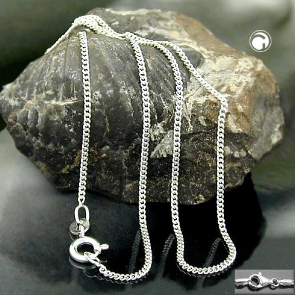 Kette 14mm Flachpanzerkette 2x diamantiert Silber 925 40cm Kette 14mm Flachpanzerkette 2x diamantiert Silber 925 40cm