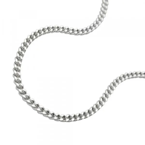 Kette 14mm Flachpanzerkette 2x diamantiert Silber 925 60cm