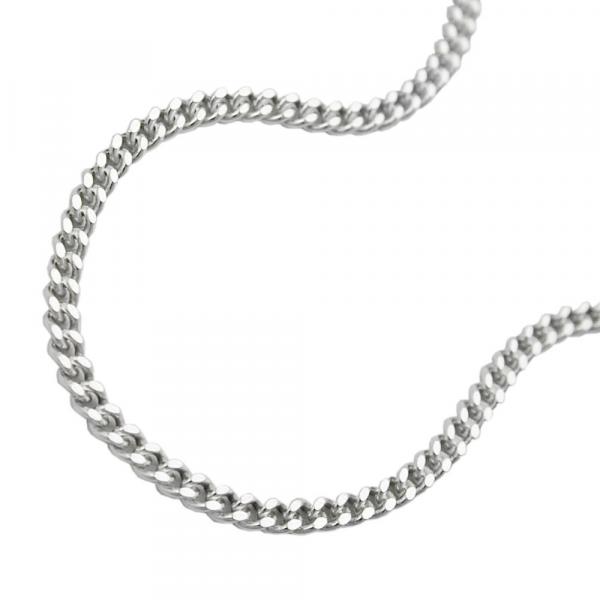 Kette 17mm Flachpanzerkette 2x diamantiert Silber 925 60cm