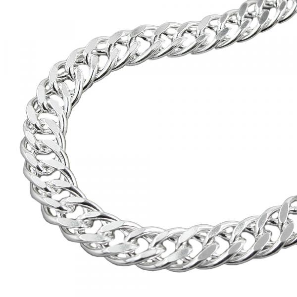 Kette 6mm Zwillingspanzerkette Silber 925 50cm Kette 6mm Zwillingspanzerkette Silber 925 50cm