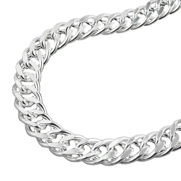 Kette 6mm Zwillingspanzerkette Silber 925 50cm Kette 6mm Zwillingspanzerkette Silber 925 50cm