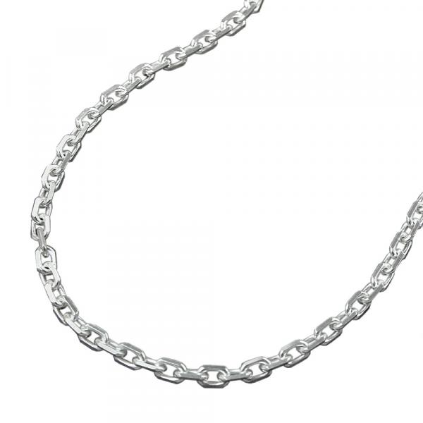 Kette 2mm Ankerkette 8x diamantiert Silber 925 60cm