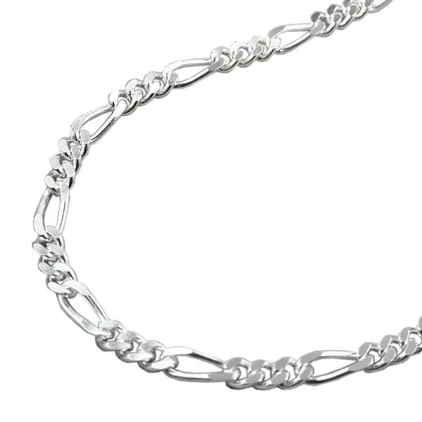 Kette 3mm Figaro Panzer Silber 925 45cm Kette 3mm Figaro Panzer Silber 925 45cm