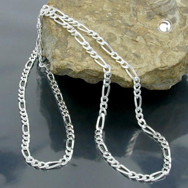 Armband 3mm Figarokette Silber 925 21cm Armband 3mm Figarokette Silber 925 21cm