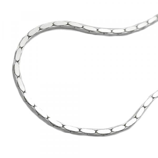 Armband 1x1mm Kobrakette 4x diamantiert Silber 925 19cm