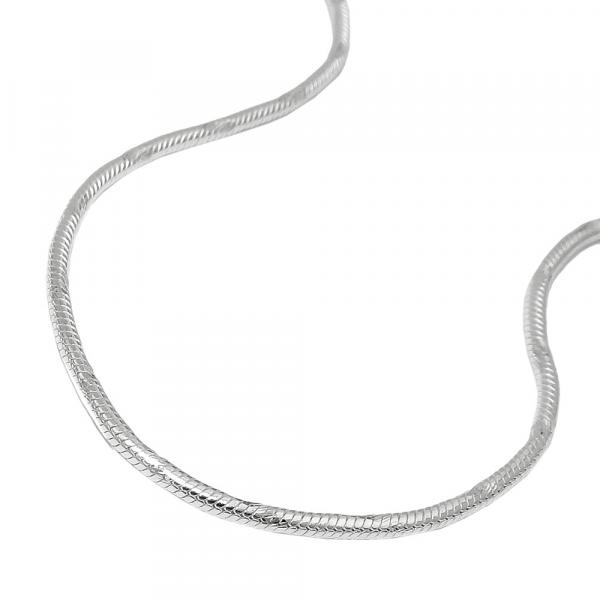 Kette 13mm runde Schlangenkette diamantiert Silber 925 50cm