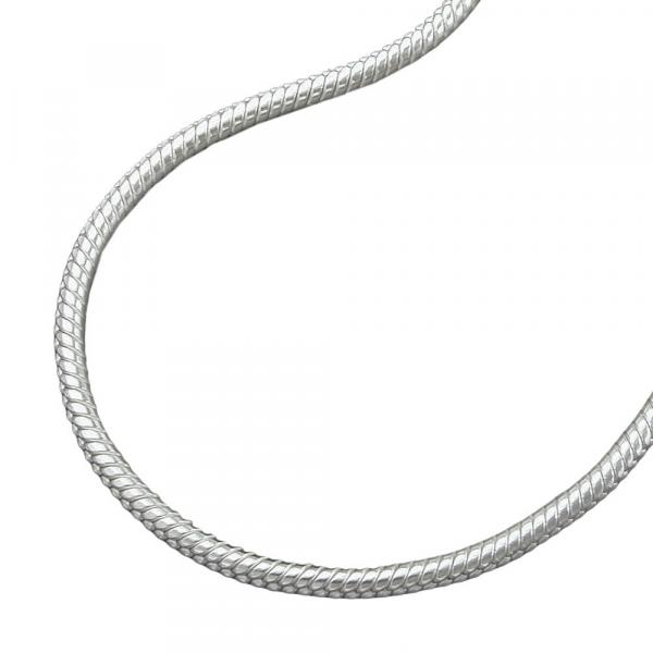 Kette 15mm runde Schlangenkette Silber 925 50cm