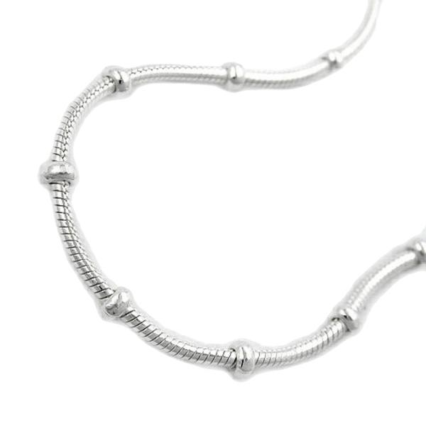 Kette 1mm runde Schlangenkette mit Kugeln symmetrisch Silber 925 38cm Kette 1mm runde Schlangenkette mit Kugeln symmetrisch Silber 925 38cm