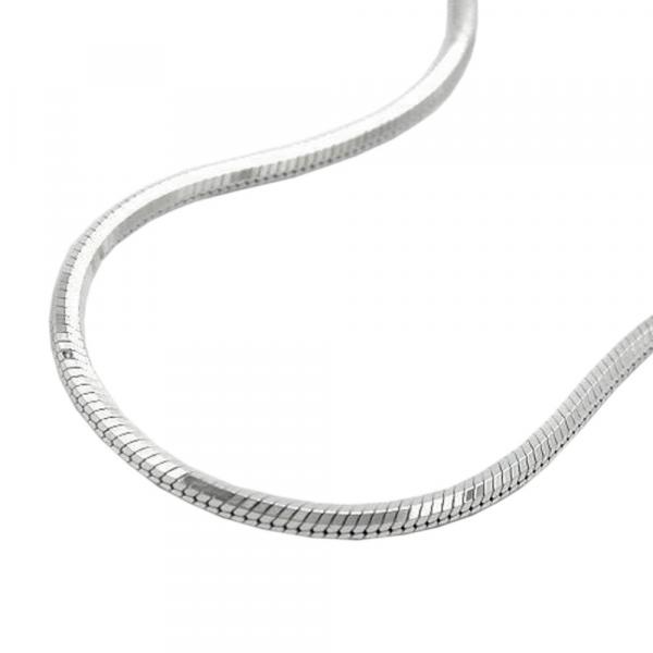 Kette 13mm Schlangenkette fünfkantig diamantiert Silber 925 50cm