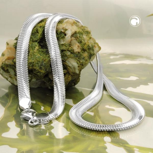 Kette 6x2mm flache Schlangenkette glänzend Silber 925 50cm Kette 6x2mm flache Schlangenkette glänzend Silber 925 50cm