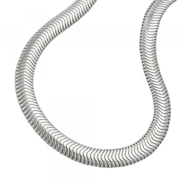 Kette 6x2mm flache Schlangenkette glänzend Silber 925 50cm Kette 6x2mm flache Schlangenkette glänzend Silber 925 50cm