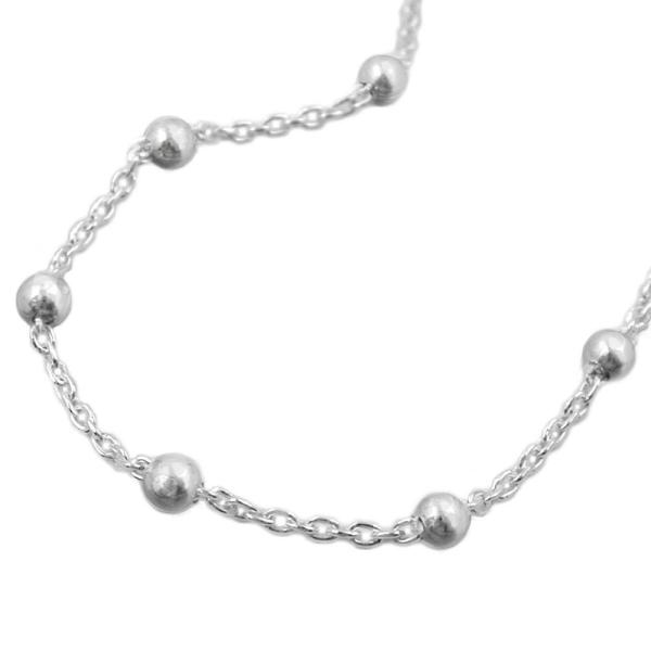 Kette 13mm Ankerkette mit 29 Kugeln Silber 925 45cm