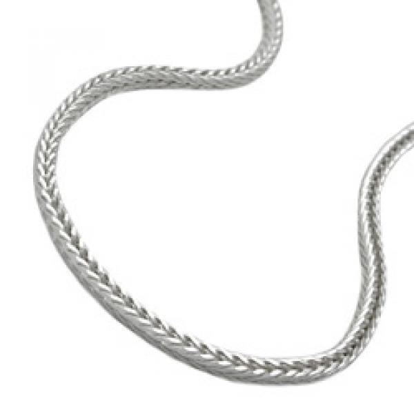 Kette 15mm Fuchsschwanzkette vierkant Silber 925 50cm