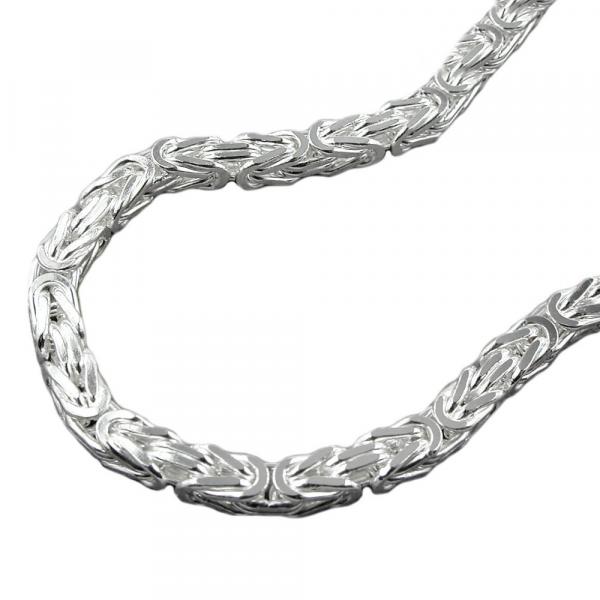 Armband 4mm Königskette vierkant glänzend Silber 925 21cm Armband 4mm Königskette vierkant glänzend Silber 925 21cm