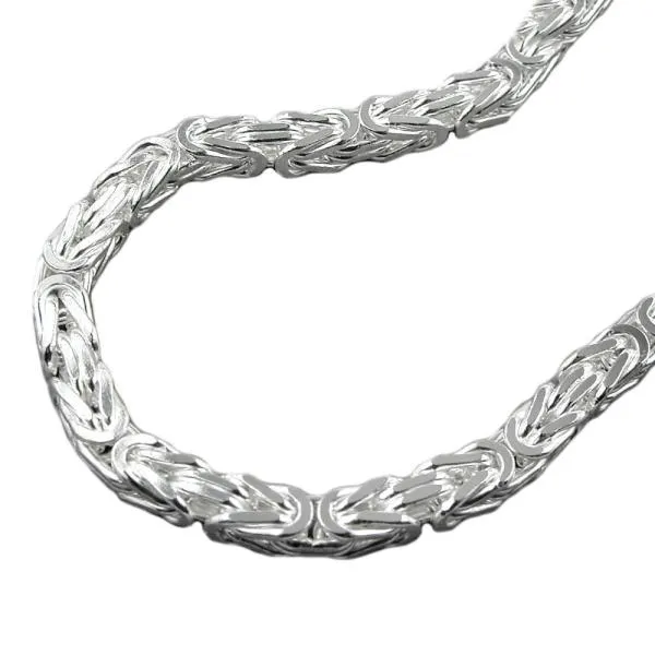 Armband 5mm Königskette vierkant glänzend Silber 925 21cm Armband 5mm Königskette vierkant glänzend Silber 925 21cm