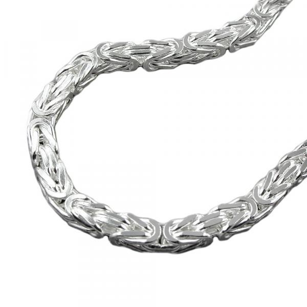 Kette 6mm Königskette vierkant glänzend Silber 925 55cm Kette 6mm Königskette vierkant glänzend Silber 925 55cm