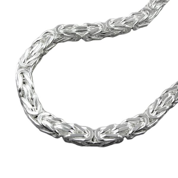Kette 6mm Königskette vierkant glänzend Silber 925 80cm Kette 6mm Königskette vierkant glänzend Silber 925 80cm