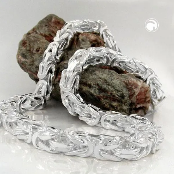 Kette ca. 8mm Königskette vierkant glänzend Silber 925 80cm Kette ca. 8mm Königskette vierkant glänzend Silber 925 80cm