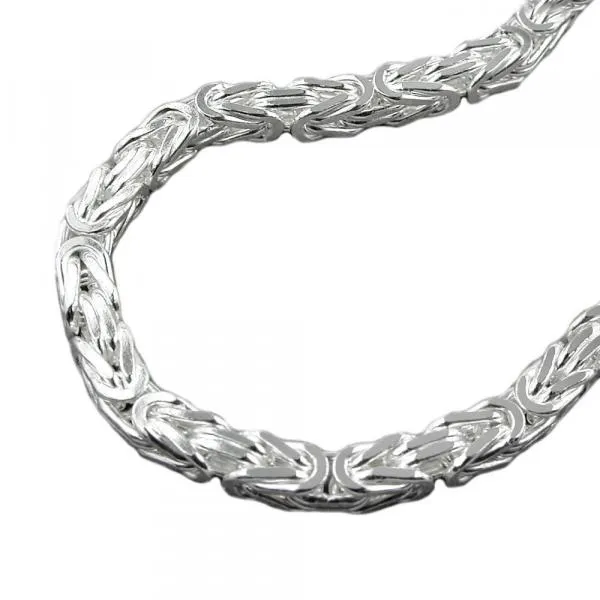 Kette ca. 8mm Königskette vierkant glänzend Silber 925 80cm Kette ca. 8mm Königskette vierkant glänzend Silber 925 80cm