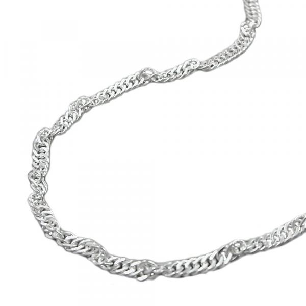 Fußkette 2mm Singapur diamantiert Silber 925 27cm Fußkette 2mm Singapur diamantiert Silber 925 27cm