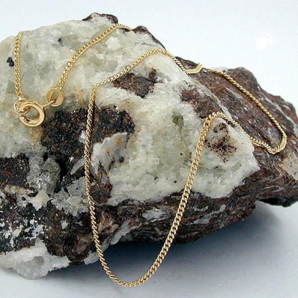 Kette 1,3mm Flachpanzer diamantiert vergoldet AMD 40cm Kette 1,3mm Flachpanzer diamantiert vergoldet AMD 40cm