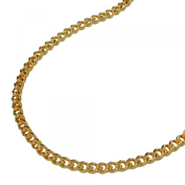 Kette Flachpanzer 2mm diamantiert vergoldet AMD 60cm Kette Flachpanzer 2mm diamantiert vergoldet AMD 60cm