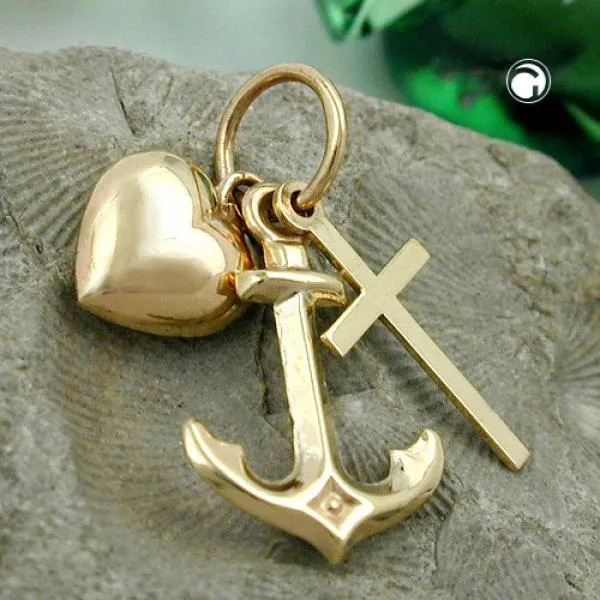 Anhänger Glaube-Liebe-Hoffnung 9Kt GOLD Anhänger Glaube-Liebe-Hoffnung 9Kt GOLD