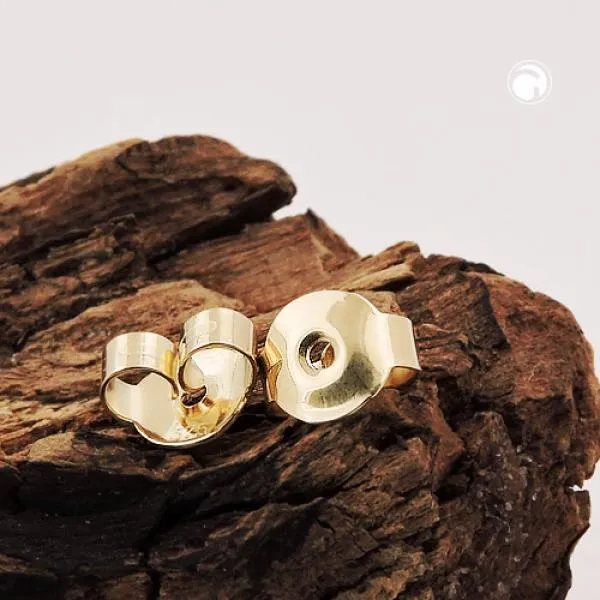 Flügel 5mm paarweise für Ohrstecker 9 Kt GOLD