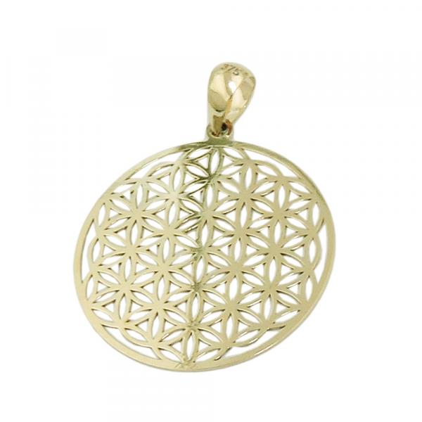 Anhänger 20mm Blume des Lebens filigran 9Kt GOLD Anhänger 20mm Blume des Lebens filigran 9Kt GOLD