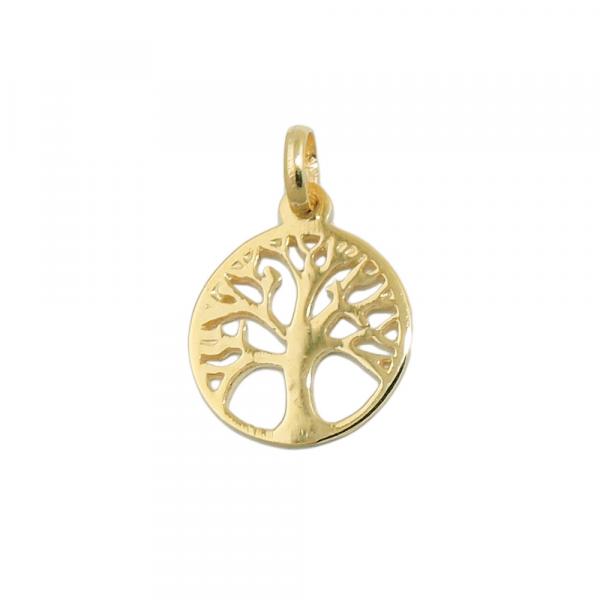 Anhänger 12mm Baum des Lebens 9Kt GOLD Anhänger 12mm Baum des Lebens 9Kt GOLD