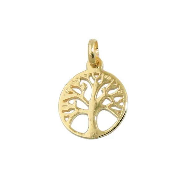 Anhänger 12mm Baum des Lebens 9Kt GOLD Anhänger 12mm Baum des Lebens 9Kt GOLD