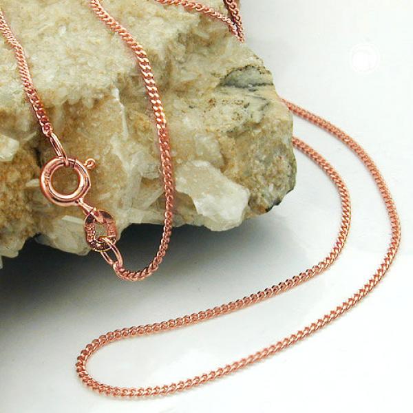 Kette Panzerkette 1mm 14Kt Rotgold 45cm Kette Panzerkette 1mm 14Kt Rotgold 45cm