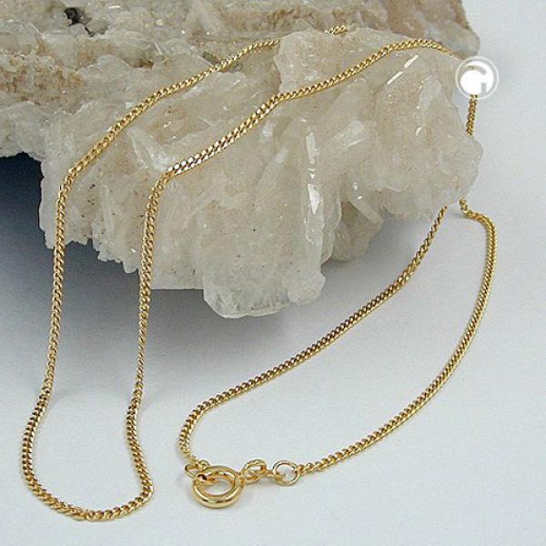 Kette 1,3mm Panzerkette 9Kt GOLD 45cm