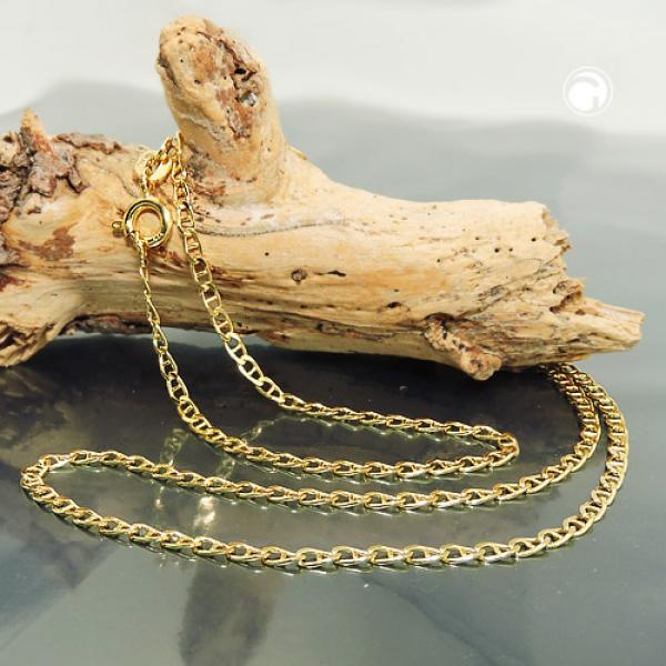 Kette 2mm Stegpanzer glänzend 9Kt GOLD 45cm Kette 2mm Stegpanzer glänzend 9Kt GOLD 45cm