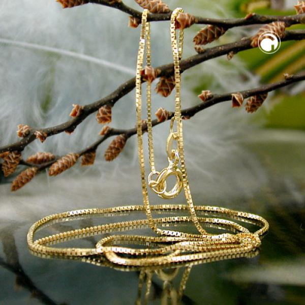 Kette 0,7mm Venezianer-Kette 9Kt GOLD 38cm Kette 0,7mm Venezianer-Kette 9Kt GOLD 38cm