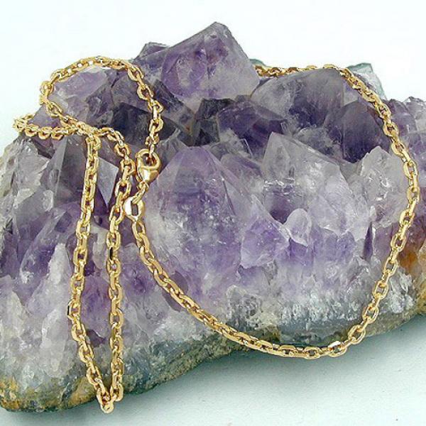 Kette 1,3mm Anker diamantiert 14Kt GOLD Kette 1,3mm Anker diamantiert 14Kt GOLD
