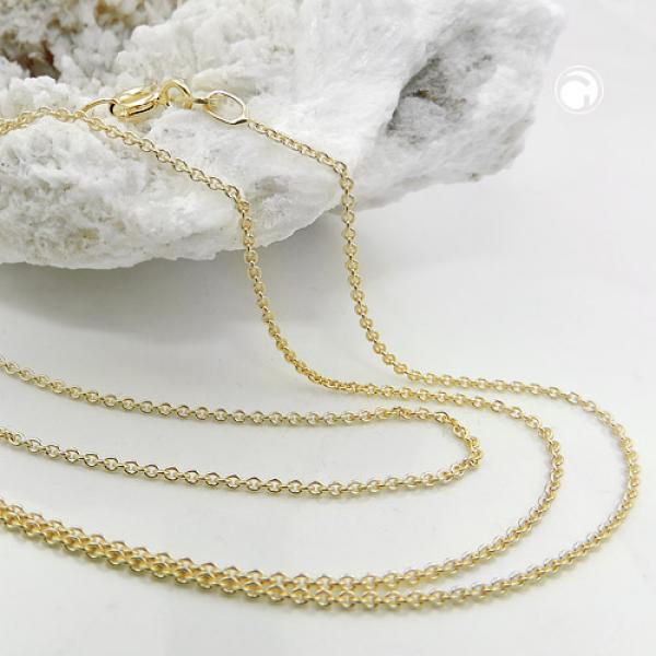 Kette 1,1mm Ankerkette rund 9Kt GOLD 45cm