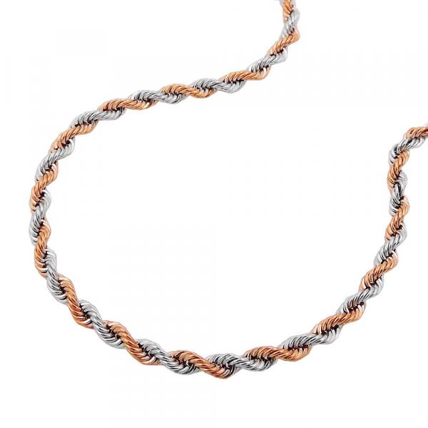 Kette 2mm Kordelkette bicolor 9Kt GOLD 45cm Kette 2mm Kordelkette bicolor 9Kt GOLD 45cm