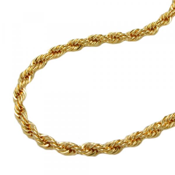 Armband 2mm Kordelkette 9Kt GOLD 19cm