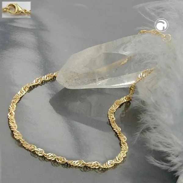 Armband 1,8mm Singapurkette 8Kt GOLD 19cm Armband 1,8mm Singapurkette 8Kt GOLD 19cm