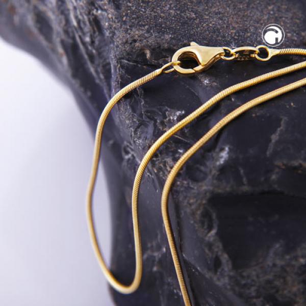 Kette 1mm Schlange rund glänzend 8K GOLD 42cm Kette 1mm Schlange rund glänzend 8K GOLD 42cm