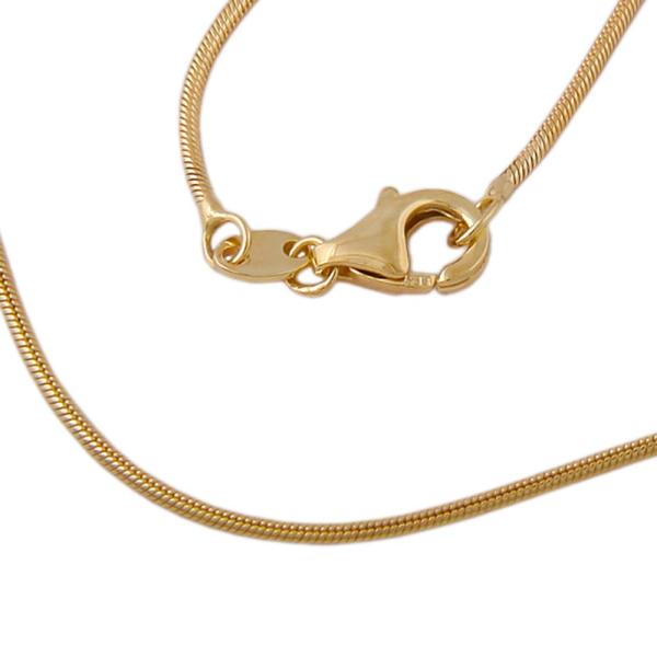 Kette 1mm Schlange rund glänzend 8K GOLD 42cm Kette 1mm Schlange rund glänzend 8K GOLD 42cm