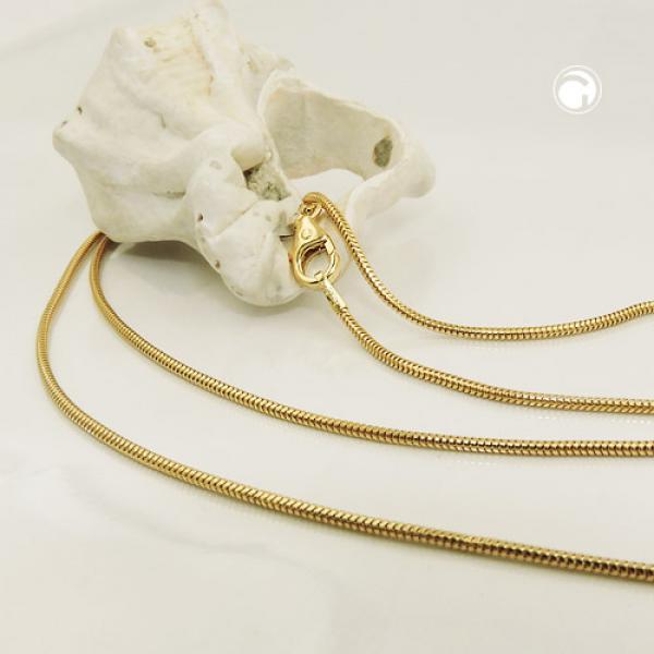 Kette 1,2mm Schlange rund 14Kt GOLD 50cm Kette 1,2mm Schlange rund 14Kt GOLD 50cm