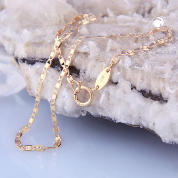 Kette 1,5mm Collier Fantasiekette 9Kt GOLD 45cm